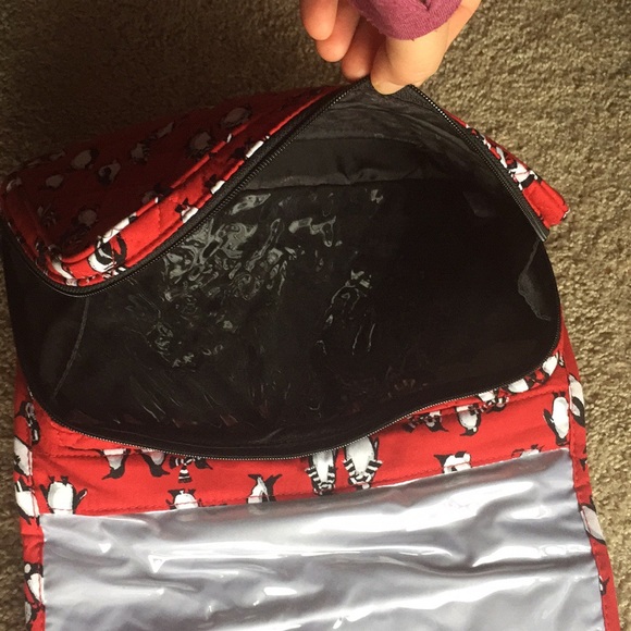 Vera Bradley Cosmetic Organizer Playful Penguins - Picture 6 of 7